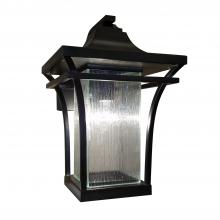Justice Design Group FSN-7524W-RAIN-MBLK-LED1-700 - Summit Large 1-Light LED Outdoor Wall Sconce