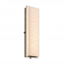Justice Design Group PNA-7565W-WAVE-NCKL - Avalon 24" ADA Outdoor/Indoor LED Wall Sconce