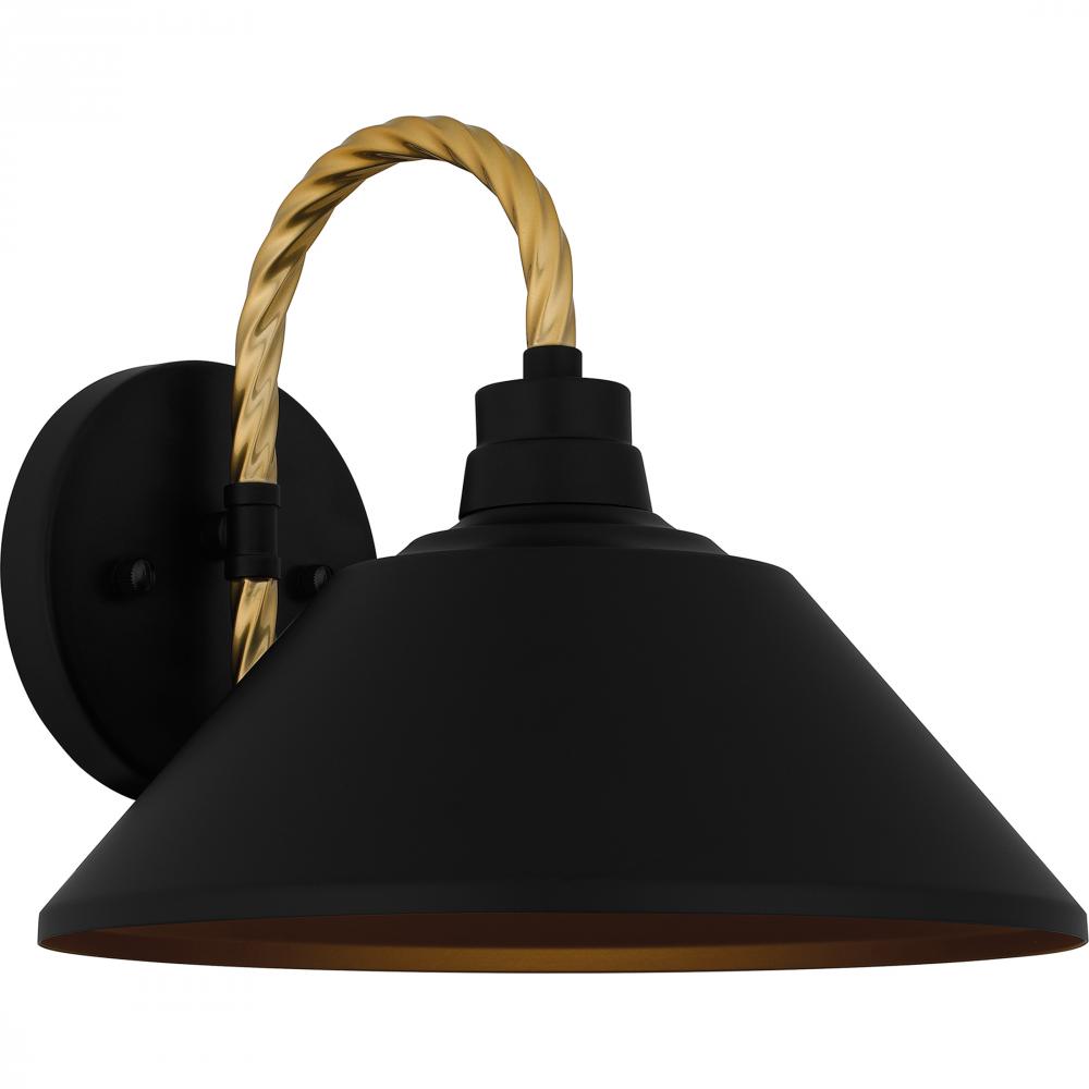 Longshore 1-Light Matte Black Outdoor Wall Lantern