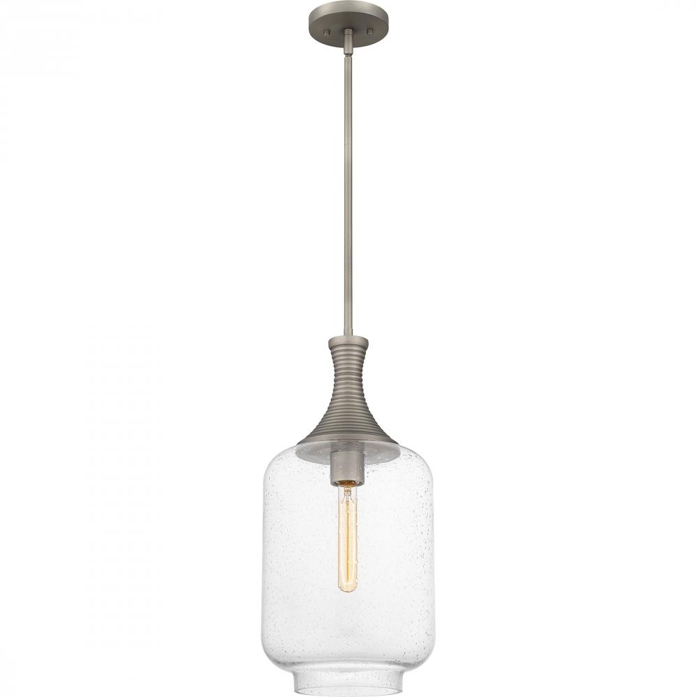 Langley 1-Light Antique Nickel Pendant Light