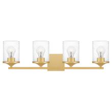 Quoizel ABR8628AB - Abner 4-Light Aged Brass Vanity Light