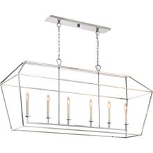 Quoizel AVY654PK - Aviary 6-Light Polished Nickel Linear Chandelier