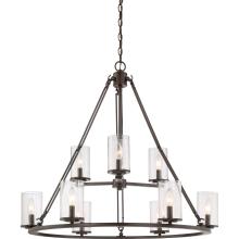 Quoizel BCN5009WT - Buchanan 9-Light Western Bronze Chandelier