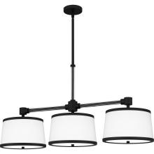 Quoizel KYL342MBK - Kylen 3-Light Matte Black Linear Chandelier