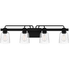 Quoizel LYD8634MBK - Lydia 4-Light Matte Black Vanity Light