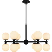 Quoizel PCELS5031MBK - Elser 12-Light Matte Black Chandelier