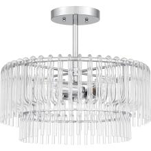 Quoizel PCTAY1718C - Tayshia 3-Light Polished Chrome Semi-Flush Mount Light