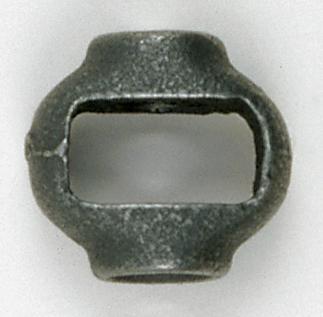 1" Malleable Iron Hickey; 3/8 IP x 3/8 IP
