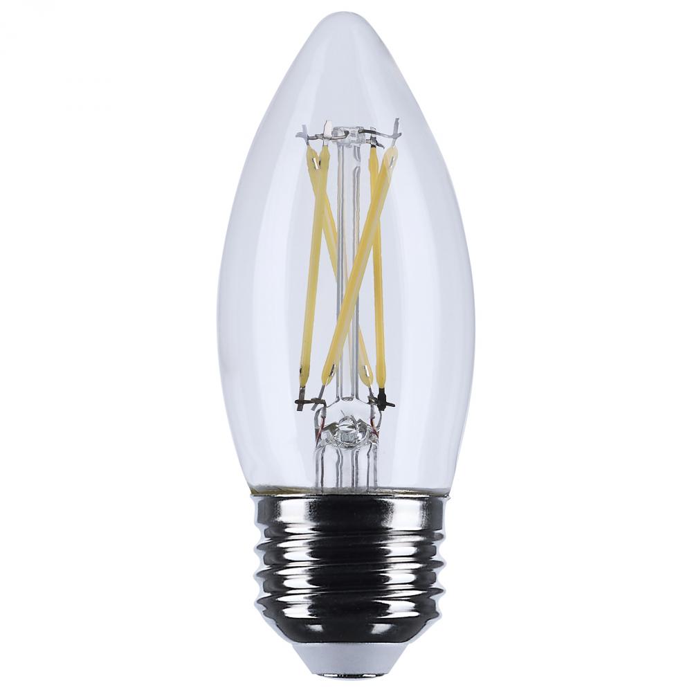 4 Watt B11 LED; Medium Base; Clear; 5000K CCT; 120 Volt