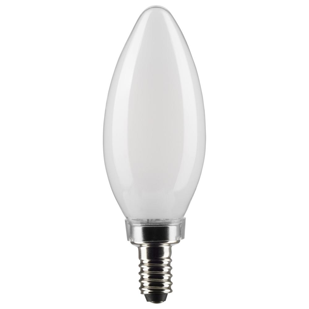 4 Watt B11 LED Filament; Frost; Candelabra base; 90 CRI; 2700K; 120 Volt