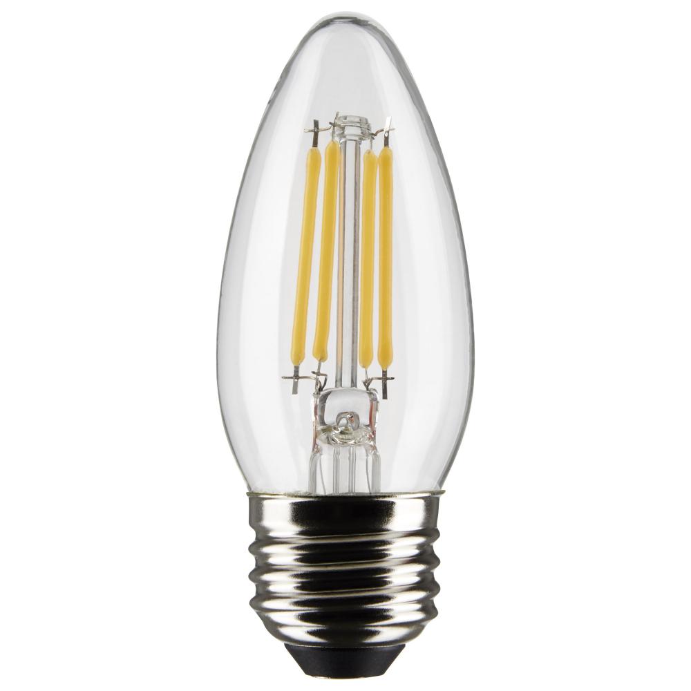 5.5 Watt B11 LED Filament; Clear; Medium base; 90 CRI; 2700K; 120 Volt