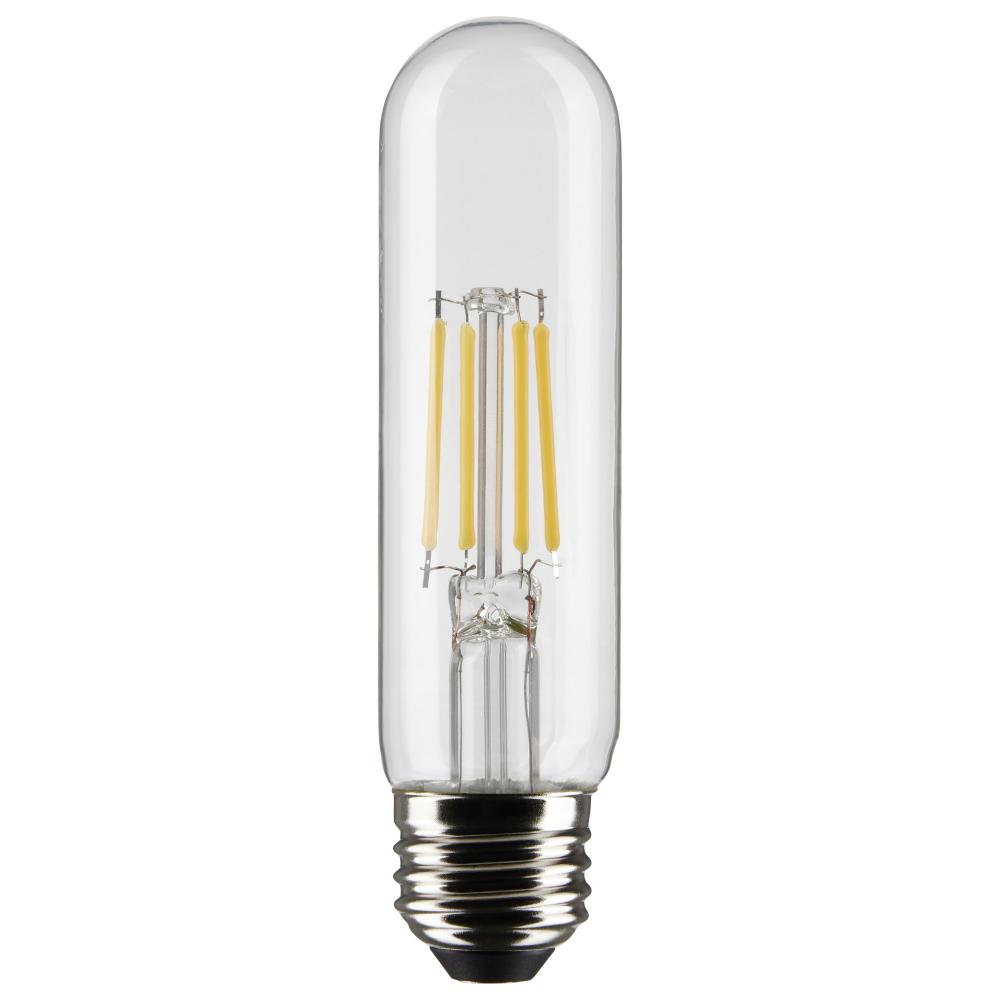 5.5 Watt T10 LED Filament; Clear; Medium base; 90 CRI; 3000K; 120 Volt