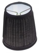 Satco Products Inc. 90/1272 - BLACK PLEATED CLIP ON SHADE