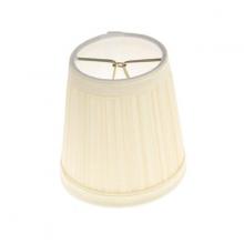 Satco Products Inc. 90/1273 - BEIGE PLEATED CLIP-ON SHADE