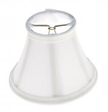 Satco Products Inc. 90/1277 - WHITE SILK BELL CLIP ON SHADE