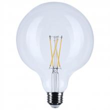 Satco Products Inc. S12488 - 8 Watt G40 LED; Medium Base; Clear; 3500K CCT; 120 Volt