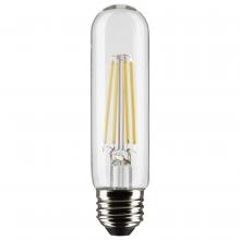 Satco Products Inc. S21865 - 8 Watt T10 LED Filament; Clear; Medium Base; 2700K; 800 Lumens; 120 Volt; 2-Pack