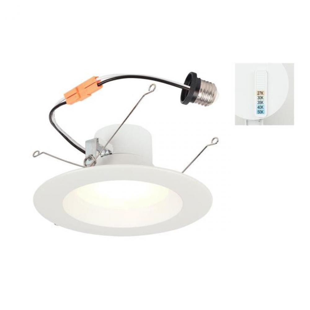 14W Recessed LED Downlight with Color Temperature Selection 5-6 in. Dimmable