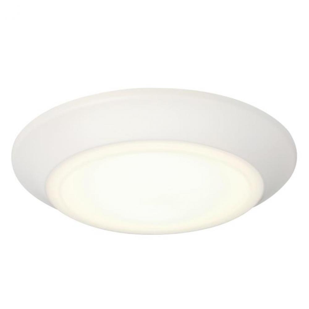 7.5 in. 16W Dimmable LED Surface Mount with Color Temperature Selection White Finish