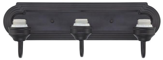 3 Light Wall Fixture Oil Rubbed Bronze Finish