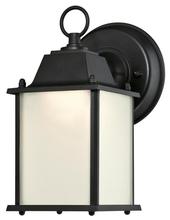 Westinghouse 6107500 - Dimmable LED Wall Fixture Textured Black Finish Frosted Glass