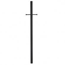 Westinghouse 6123500 - Fixture Post with Ground Convenience Outlet Dusk to Dawn Sensor Textured Black Finish