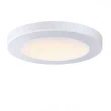 Westinghouse 6137700 - 6 in. 8W Dimmable LED Flush with Color Temperature Selection White Finish