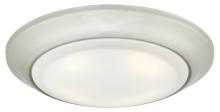 Westinghouse 6322700 - 7 in. 15W LED Surface Mount Brushed Nickel Finish Frosted Lens, 3000K