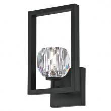 Westinghouse 6367300 - 1 Light LED Wall Fixture Matte Brushed Gun Metal Finish Crystal Glass