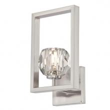 Westinghouse 6367500 - 1 Light LED Wall Fixture Brushed Nickel Finish Crystal Glass