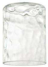 Westinghouse 8506400 - Clear Hammered Cylinder Shade