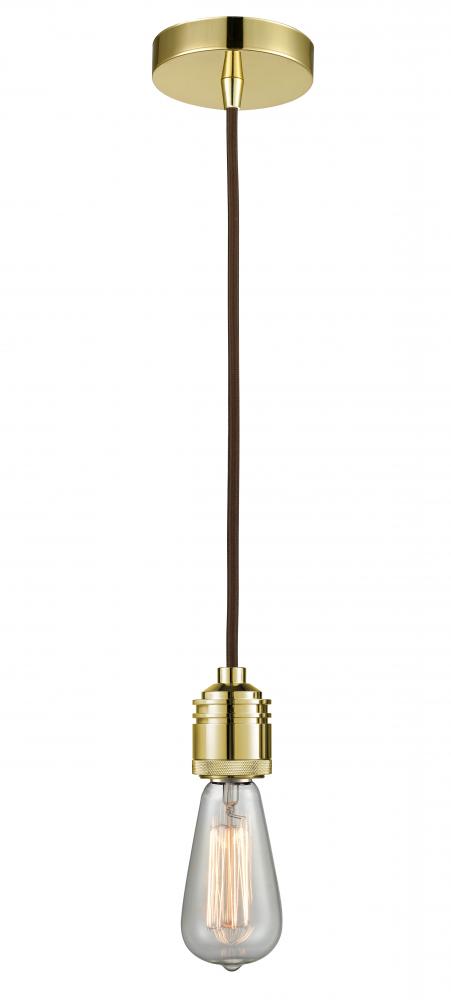 Winchester - 1 Light - 2 inch - Gold - Cord hung - Mini Pendant