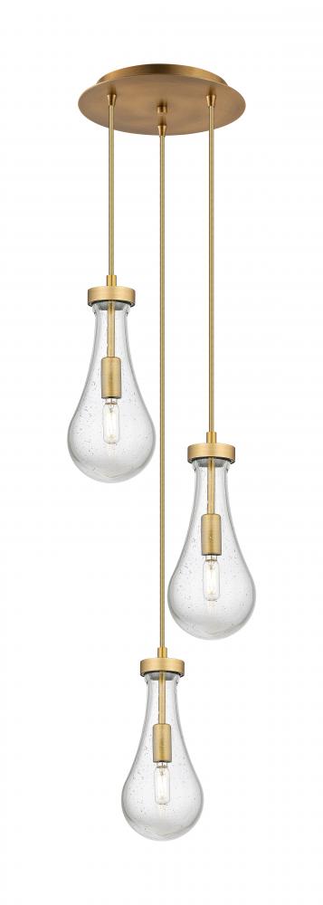 Owego - 3 Light - 13 inch - Brushed Brass - Multi Pendant