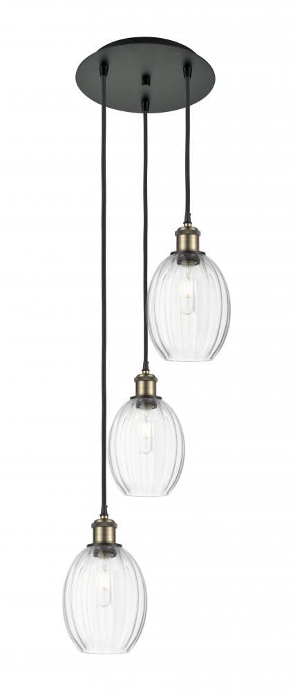 Preston Bulb - 3 Light - 13 inch - Black Antique Brass - Cord Hung - Multi Pendant