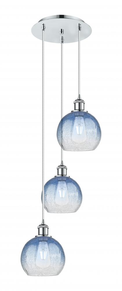 Brookhaven Globe - 3 Light - 14 inch - Polished Chrome - Cord Hung - Multi Pendant