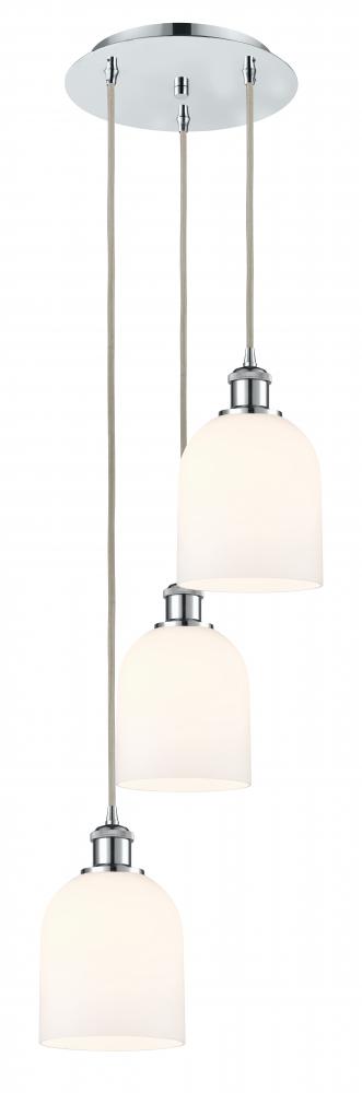 Bella - 3 Light - 12 inch - Polished Chrome - Cord hung - Multi Pendant