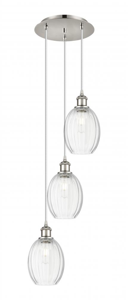 Preston Bulb - 3 Light - 13 inch - Polished Nickel - Cord Hung - Multi Pendant