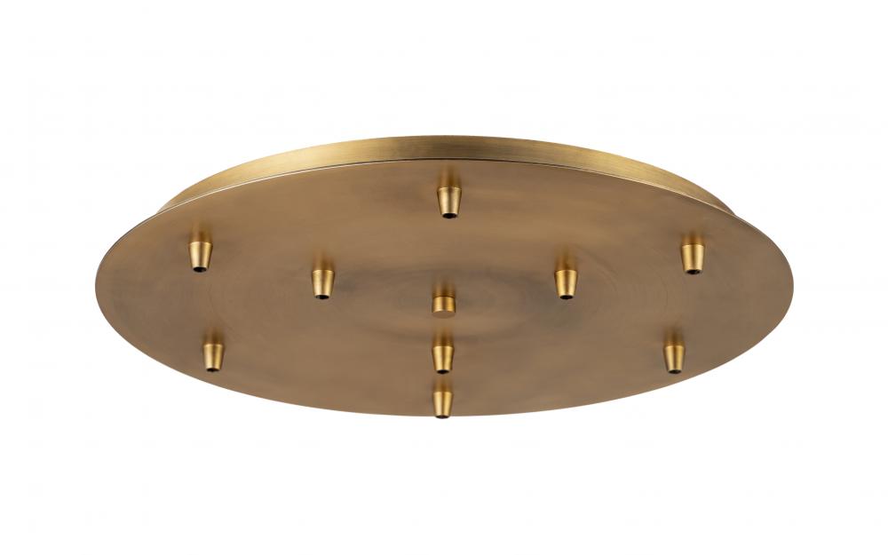 9 Light Round Multi Port Canopy