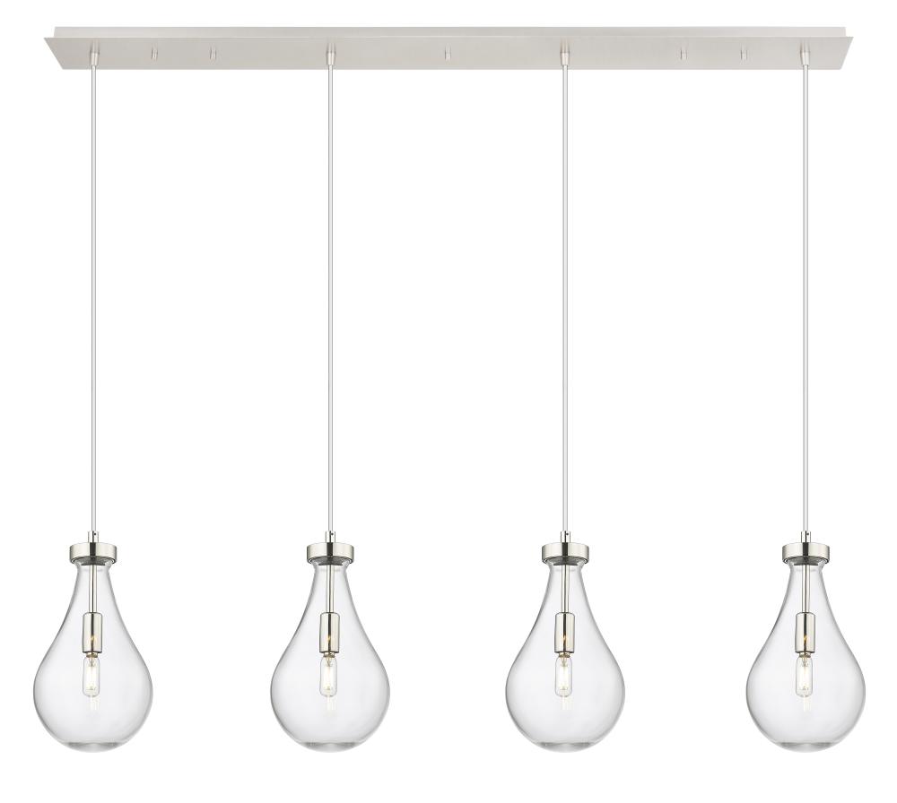 Owego - 4 Light - 49 inch - Polished Nickel - Linear Pendant