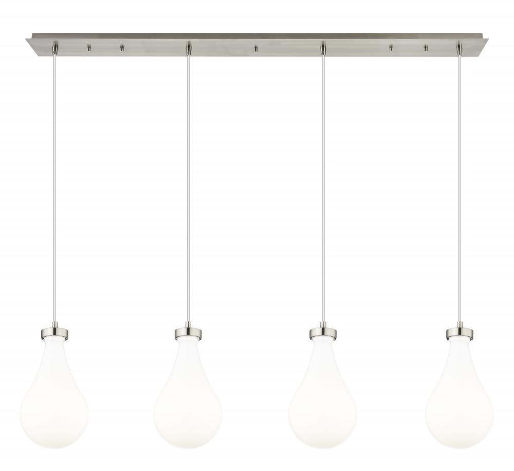 Owego - 4 Light - 49 inch - Brushed Satin Nickel - Linear Pendant