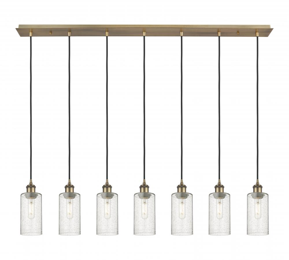 Crown Point - 7 Light - 49 inch - Brushed Brass - Linear Pendant