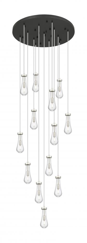 Owego - 13 Light - 32 inch - Brushed Satin Nickel - Multi Pendant
