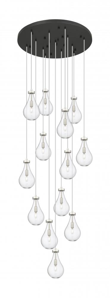 Owego - 13 Light - 32 inch - Brushed Satin Nickel - Multi Pendant