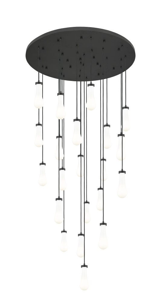 Owego - 21 Light - 48 inch - Brushed Matte Black - Multi Pendant