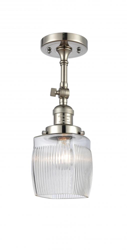 Colton - 1 Light - 6 inch - Polished Nickel - Adjustable Semi-Flush Mount