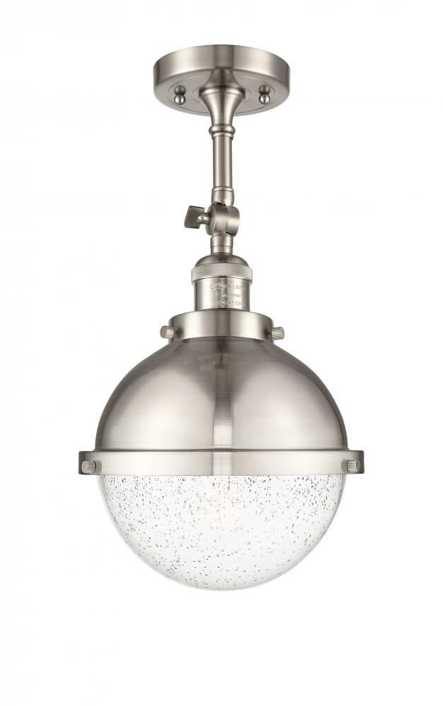 Hampden - 1 Light - 9 inch - Brushed Satin Nickel - Adjustable Semi-Flush Mount