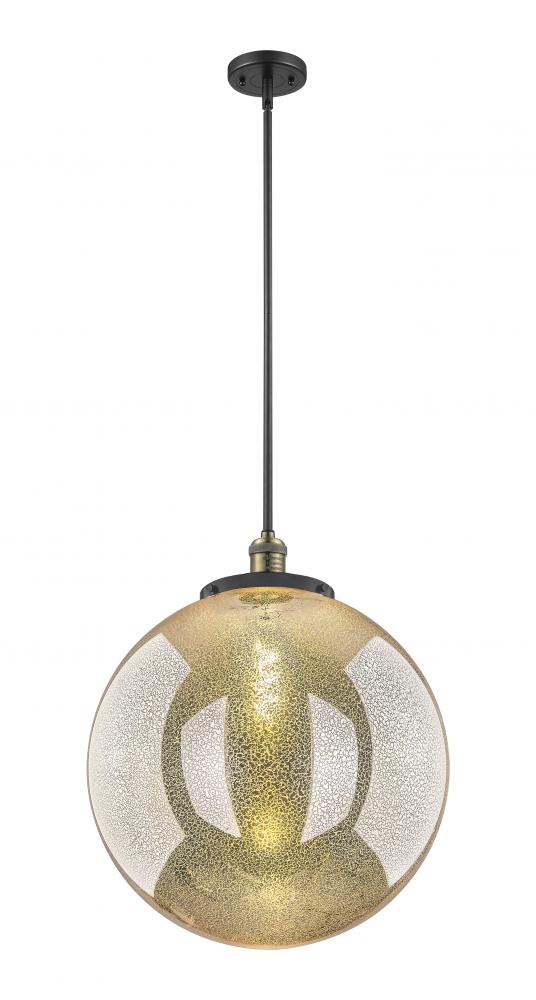 Beacon - 1 Light - 18 inch - Black Antique Brass - Stem Hung - Pendant