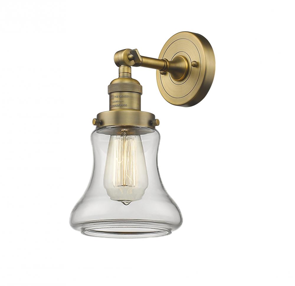 Bellmont - 1 Light - 7 inch - Brushed Brass - Adjustable Sconce