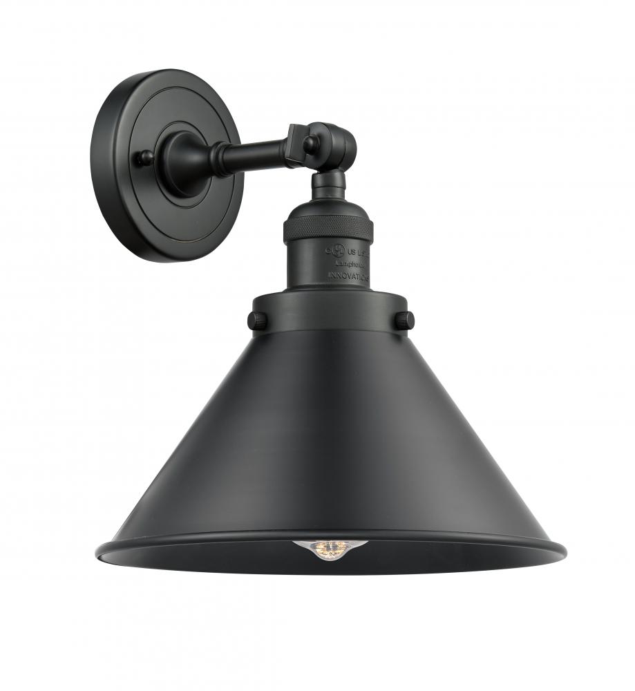 Briarcliff - 1 Light - 10 inch - Matte Black - Adjustable Sconce