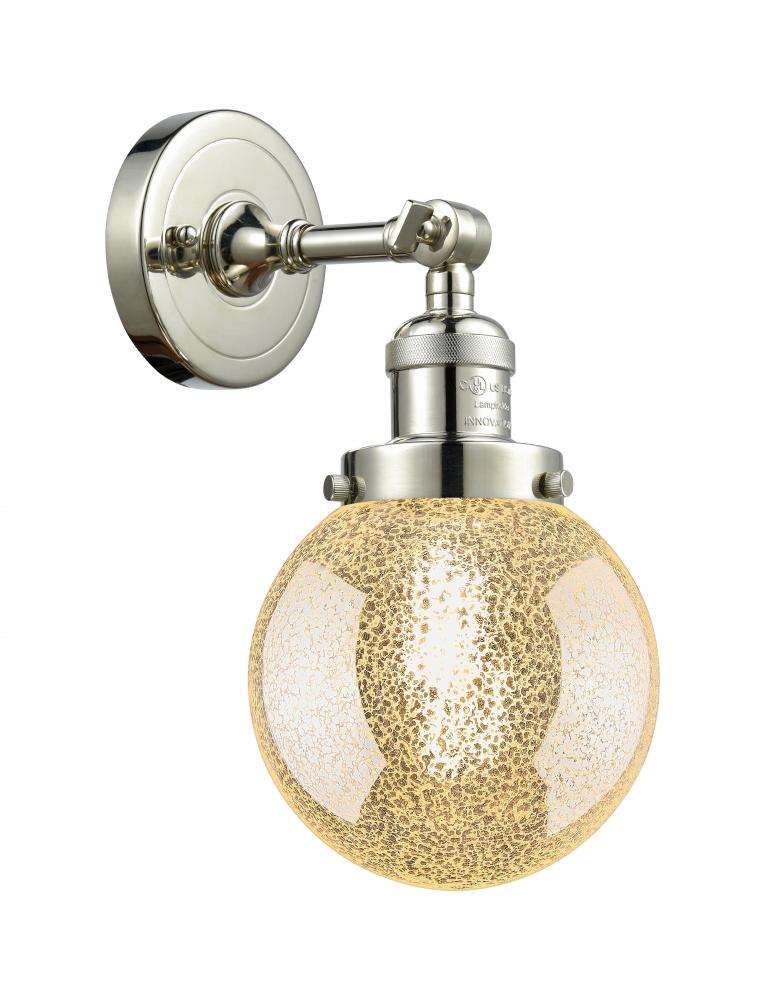 Beacon - 1 Light - 6 inch - Polished Nickel - Adjustable Sconce